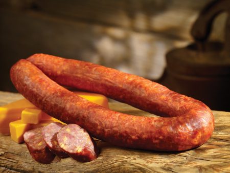 Smoked Cheddar Cheese Polish Sausage Hot on Sale