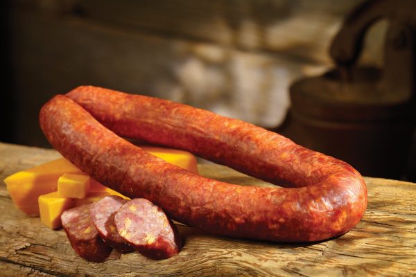 Smoked Cheddar Cheese Polish Sausage Hot on Sale