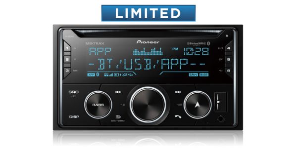 Pioneer FH-S722BS Double DIN CD Receiver with Enhanced Audio Functions, Improved Pioneer ARC App Compatibility, MIXTRAX®, Built-in Bluetooth®, and SiriusXM-Ready™ Fashion