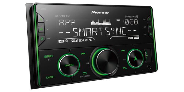 Pioneer MVH-S622BS Double DIN Digital Media Receiver with Enhanced Audio Functions, Pioneer Smart Sync App Compatibility, MIXTRAX®, Built-in Bluetooth®, and SiriusXM-Ready™ Online Sale