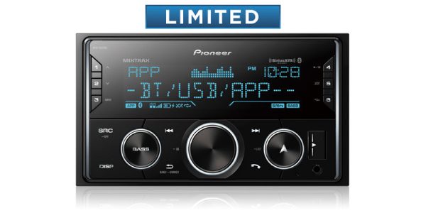 Pioneer MVH-S622BS Double DIN Digital Media Receiver with Enhanced Audio Functions, Pioneer Smart Sync App Compatibility, MIXTRAX®, Built-in Bluetooth®, and SiriusXM-Ready™ Online Sale