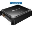 Pioneer GM-DX871 Class D Mono Amplifier with Gold-plated RCA Terminals, HQ Sound Parts and Wired Bass Boost Remote Online