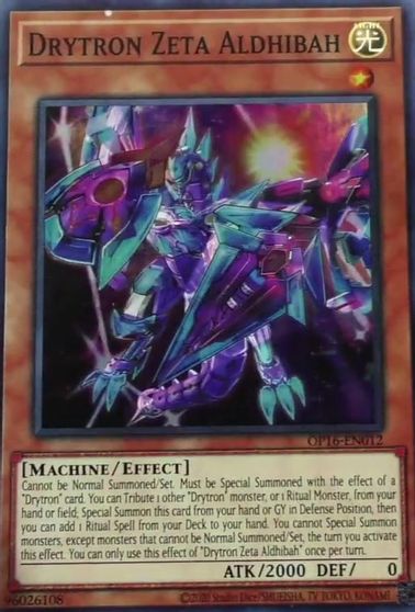 Drytron Zeta Aldhibah [OP16-EN012] Super Rare Cheap