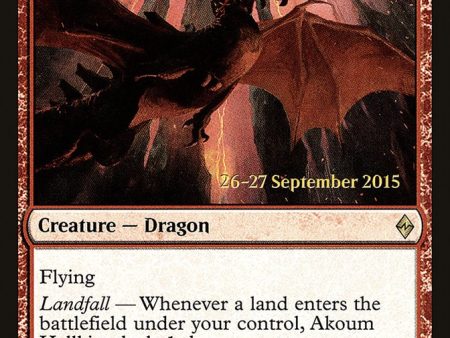 Akoum Hellkite [Battle for Zendikar Prerelease Promos] Supply