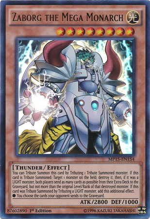 Zaborg the Mega Monarch [MP15-EN154] Ultra Rare Discount